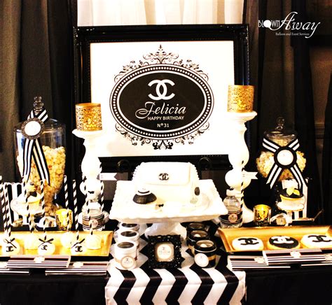 coco chanel party|Coco Chanel birthday party decorations.